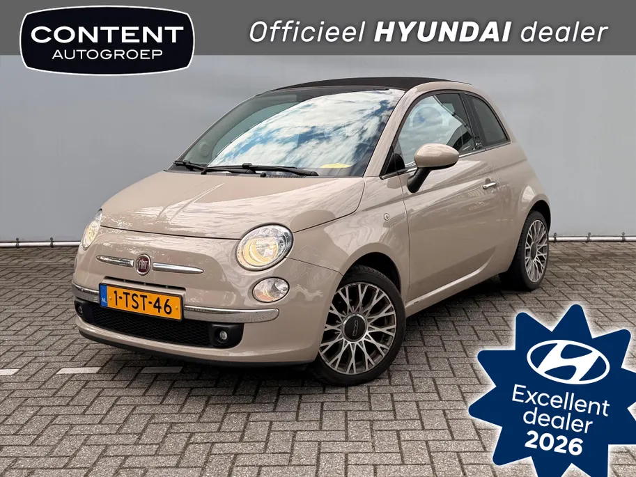 Fiat 500C C 0.9 85pk Twinair Turbo Lounge / Cabrio / Unieke Km Stand