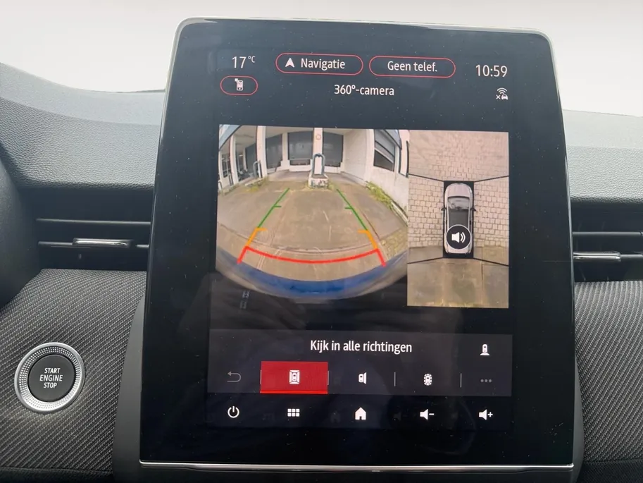 Renault Clio 1.6 E-Tech Full Hybrid 145 esprit Alpine AIRCO NAVIGATIE APPLE CARPLAY/ANDROID AUTO ADAPTIVE CRUISE CONTROL ACHTERRUIT RIJ CAMERA 360 GRADEN CAMERA LM VELGEN HELE MOOIE AUTO