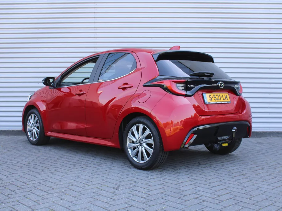 Mazda 2 Hybrid 1.5 Select | Trekhaak | Stuur-/stoelverwarming | Camera | HUD | Telefoonlader | Dodehoek detectie | Cruise adapt. | Clima | 16' LM |