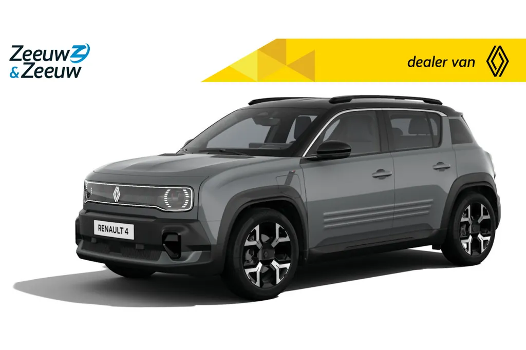Renault 4 Techno comfort range | Profiteer nu van €1.800,- Zeeuw & Zeeuw voorraadkorting | NU met GRATIS 5 jaar fabrieksgarantie | 409KM Actieradius | 165km laden in slechts 15 minuten | Nu in de showroom |