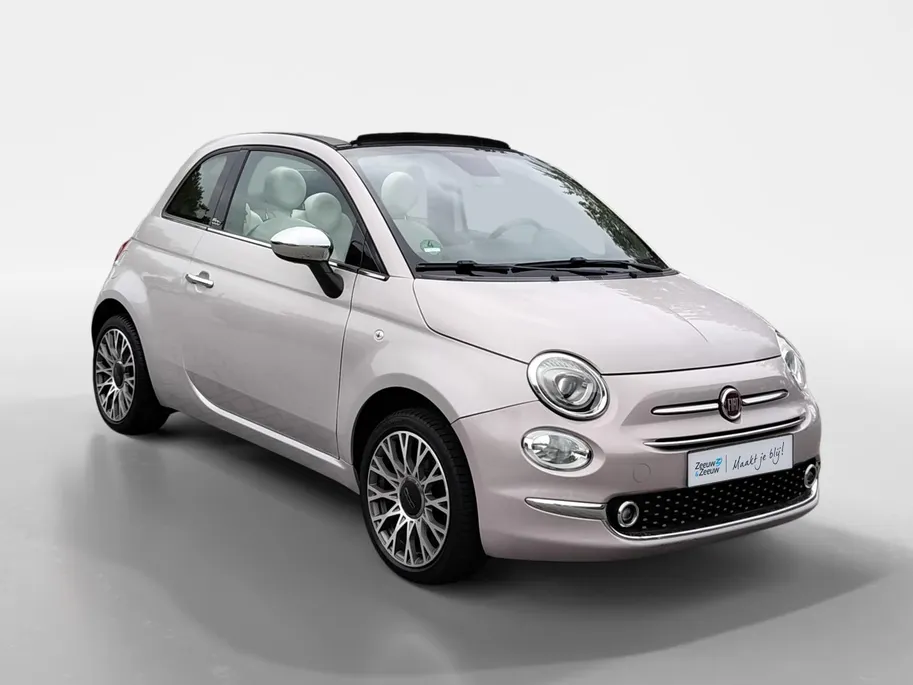 Fiat 500 1.2 Star Cabriolet! Navigatie, Airco Etc! Super mooie uitvoering! NU RIJKLAAPRIJS incl. 12 Maandag GARANTIE! Premiumpakket GRATIS!!