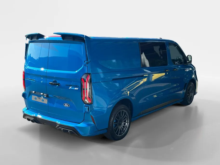 Ford E-Transit Custom 320 L2H1 MS/RT 71 kWh Dubbele Cabine 286 pk | NIEUW TE BESTELLEN | MS/RT Sports Pack | 19' LM velgen | Achterspoiler | Lederen bekleding - Financial Lease - 0,99% rente
