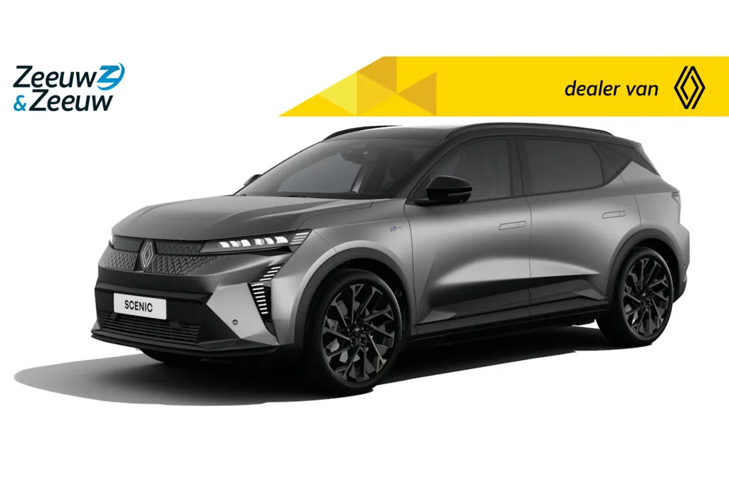 Renault Scénic E-Tech EV89 Long Range Esprit Alpine Nu te bestellen | de vernieuwde Scenic met 642KM actieradius | Bestel uw nieuwe Scenic met € 1.000,- Zeeuw en Zeeuw actiekorting! |
