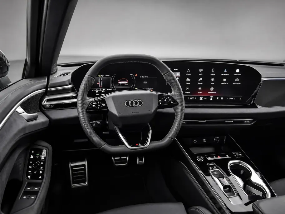 Audi A6 Limousine 2.0 e-hybrid quattro S edition 299 PK · Tech plus · 21' LM Velgen · Exterieurpakket zwart · Bekleding Leder/Alcantara · MEGA Sale