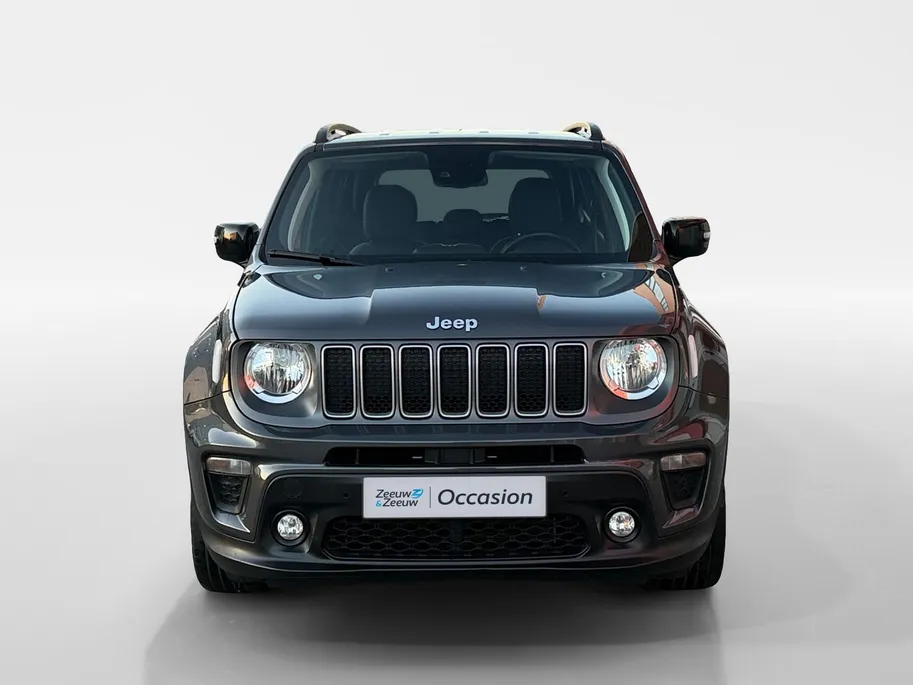 Jeep Renegade 1.5T e-Hybrid S 190PK AUTOMAAT | Black line| Lichtmetalen velgen| Parkeer sensoren V/A| Navigatie| Camera| Climate Control| 4WD drive| Leer| elec. stoel| Reservewiel|