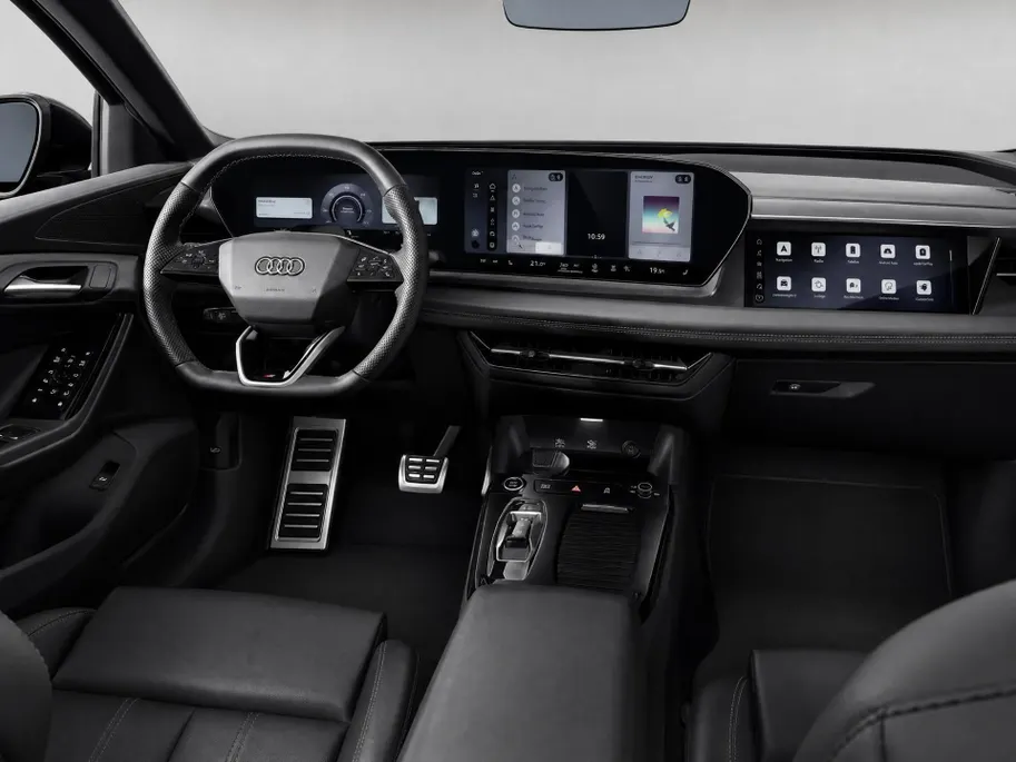 Audi Q6 e-tron Sportback S edition 83 kWh 252 PK · Glazen panoramadak · Trekhaak elek. wegklapbaar · Optiekpakket zwart