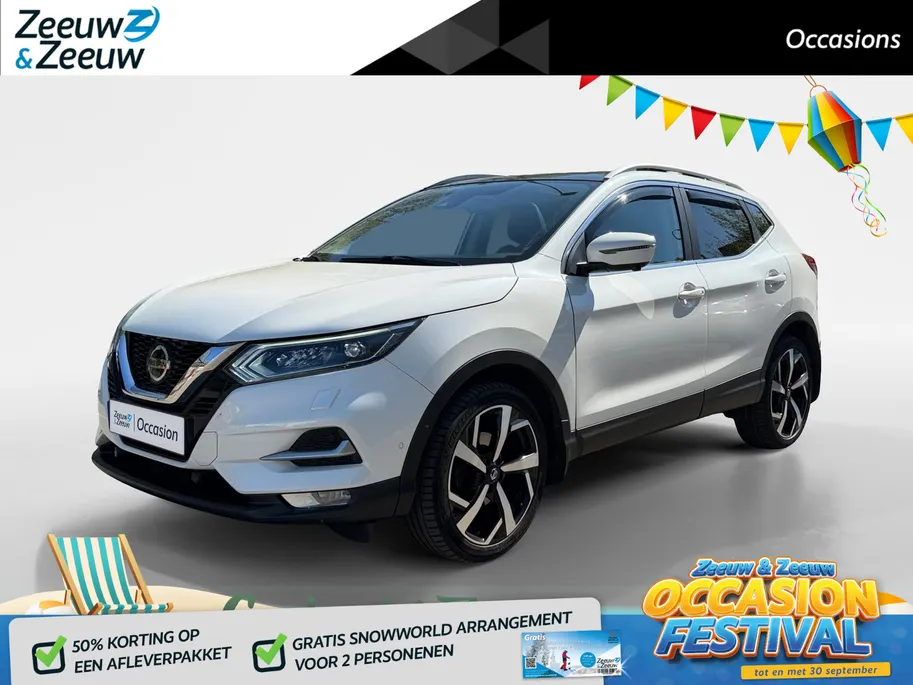Nissan QASHQAI 1.3 DIG-T Tekna | Extra set winterbanden | Rondom camera | Stoel verwarming | Climate | Pano | Telefoon |