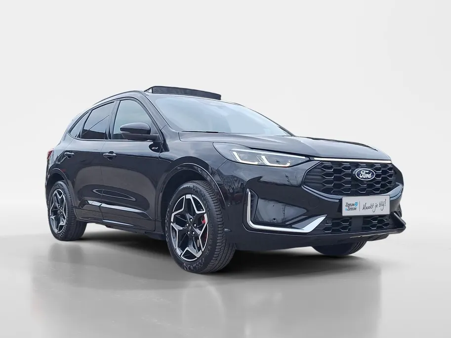 Ford Kuga 2.5 PHEV ST-Line X | Winterpack | Driver assistancepack | El. Trekhaak | Panoramadak | 19' Lichtmetaal | 360Camera | El. Achterklep | Adaptive cruisecontrol | El. bestuurderstoel | Matrix Led koplampen | Halfleer | Dodehoekdetectie | B&O Audio | AGR-Stoel