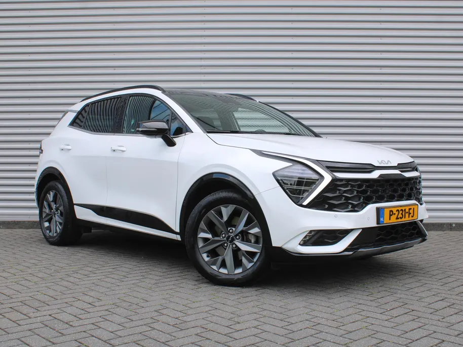 Kia Sportage 1.6 T-GDi Hybrid GT-Line | Stuur-/stoelverwarming | Elek. stoelverstelling + achterklep | Schuifdak | 18' LM | Cruise adapt. | Camera |