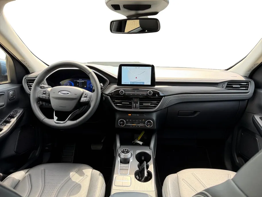 Ford Kuga 2.5 PHEV Vignale | Dealer onderhouden | Automaat | Adapt. Cruise control | BLIS | Elektr. achterklep | Winter pack | lederen bekleding | Parkeersensoren voor en achter | Camera voor en achter | Navigatie | Apple carplay & Android auto | B&O audio | Privac