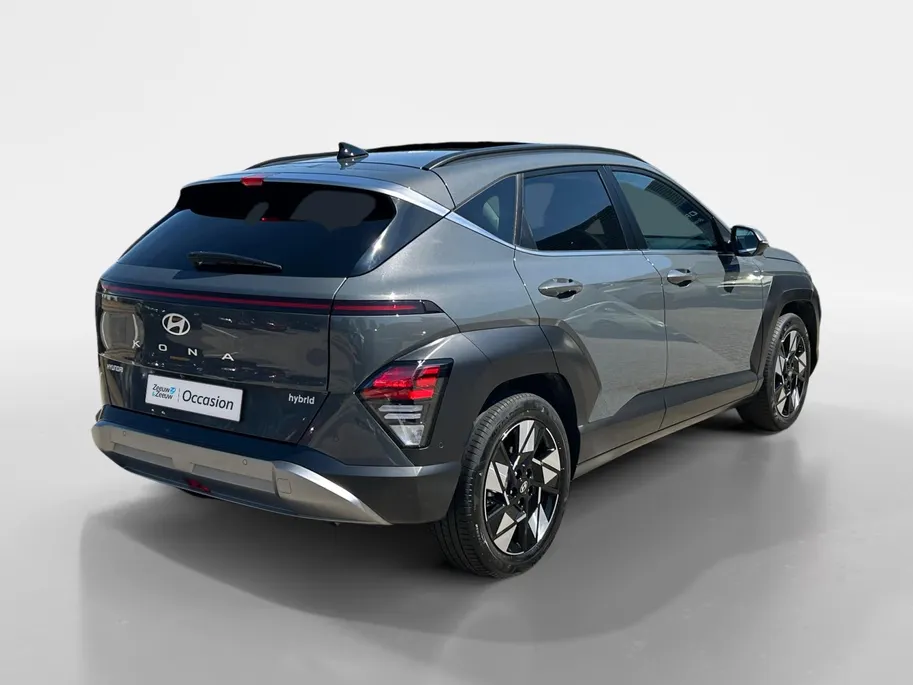 Hyundai Kona 1.6 GDI HEV Premium Sky | Stoel- stuurverwarming | Schuif- kanteldak | Leder | Elek. stoelverstelling