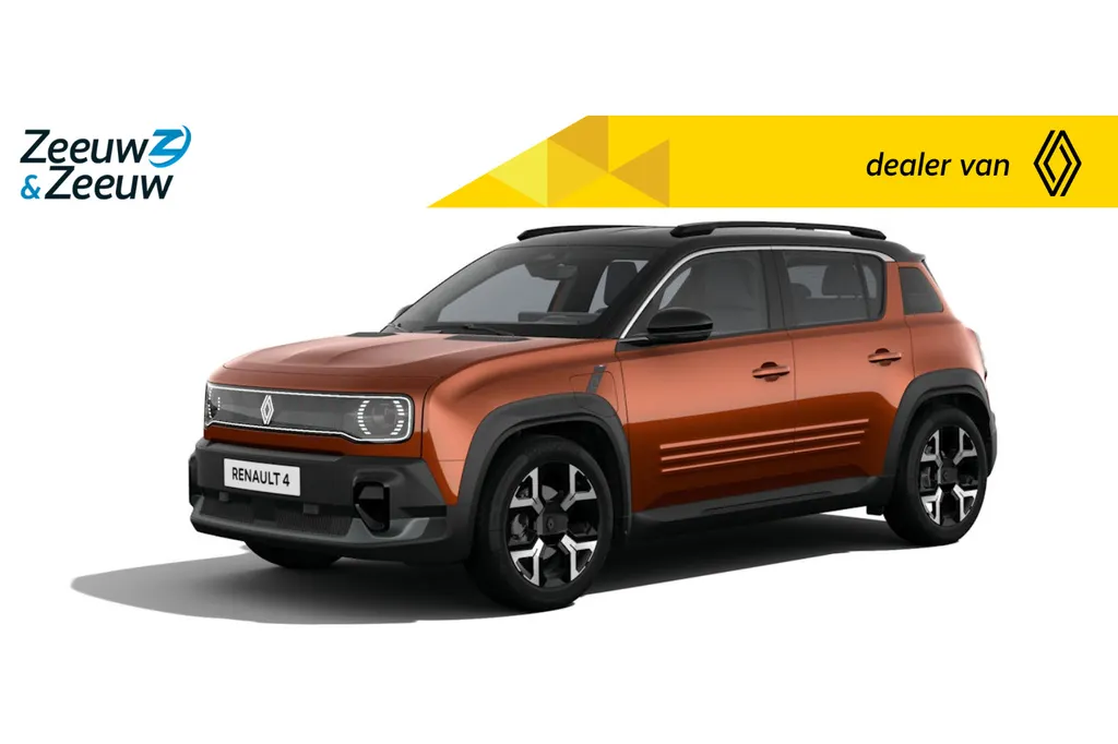 Renault 4 Techno comfort range | Profiteer nu van €1.800,- Zeeuw & Zeeuw voorraadkorting | NU met GRATIS 5 jaar fabrieksgarantie | 409KM Actieradius | 165km laden in slechts 15 minuten | Nu in de showroom |