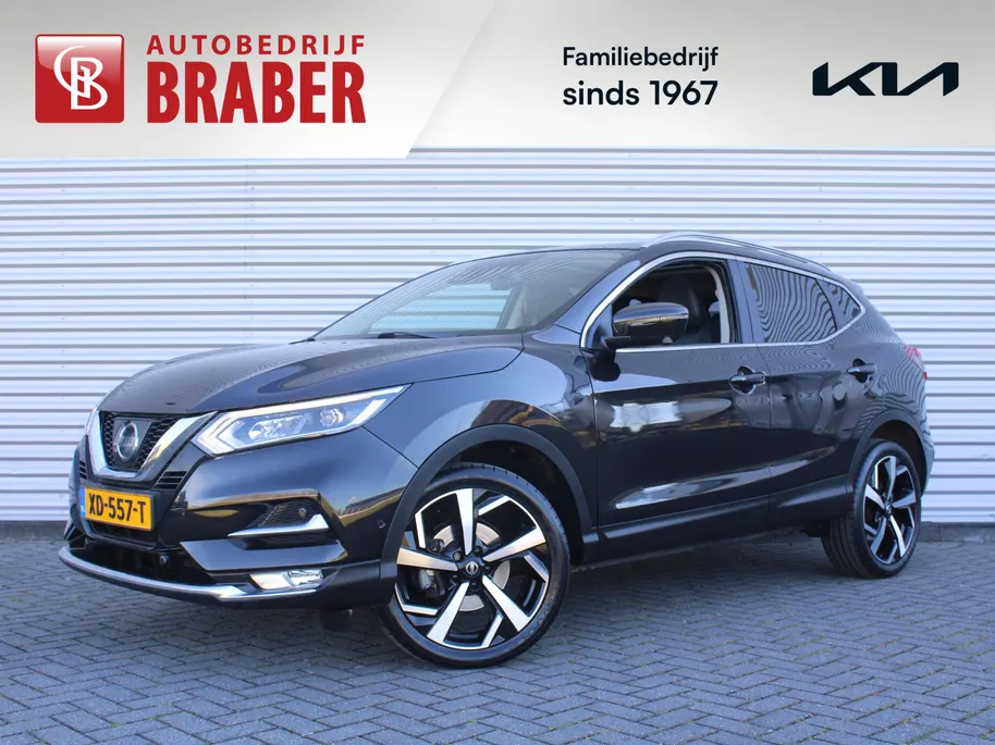 Nissan QASHQAI 1.2 Tekna | Trekhaak | 360 Camera | Pano dak | Stoel-/voorruitverwarming | Dodehoek detectie | Elek. stoelverstelling | Clima | 19' LM | 1e eigenaar |