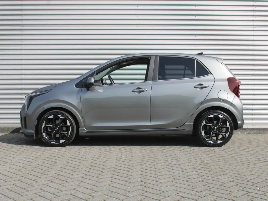 Kia Picanto 1.0 DPI GT-Line | Schuif-/kanteldak | Stuur-/stoelverwarming | Navi | Clima | Cruise | Camera | Leer | 16' LM | LED | Keyless |