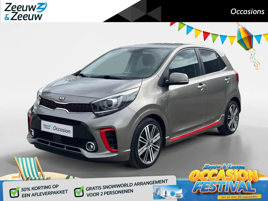Kia Picanto 1.0 T-GDI GT-Line | 100 PK | Navigatie | Climate Control | Cruise Control | Parkeercamera | Kunstleder