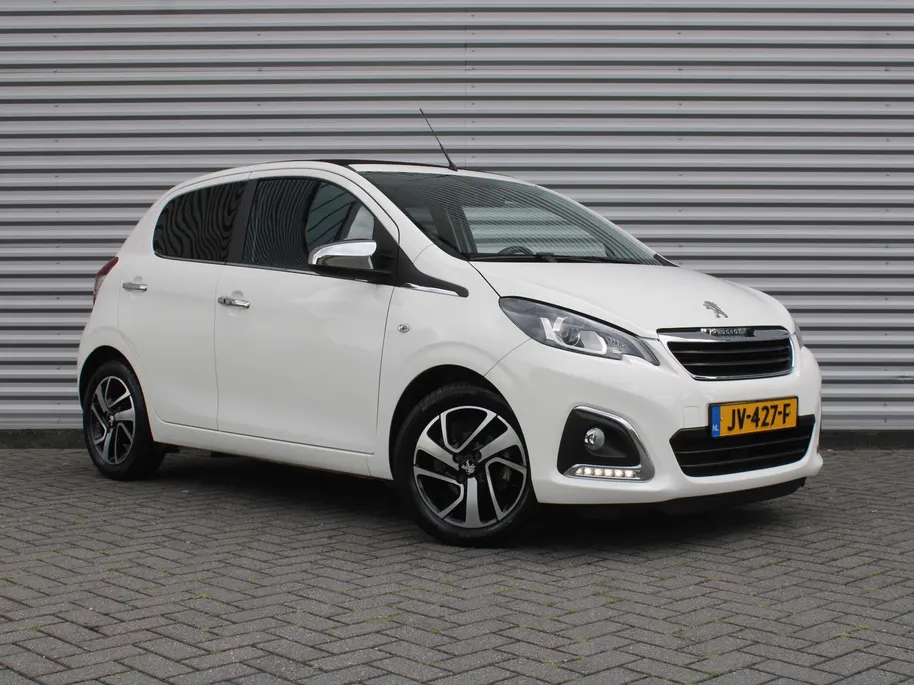 Peugeot 108 1.0 e-VTi Allure TOP! | Elek. vouwdak | Camera | Keyless | 15'' LM Velgen | Clima | Navi | Cruise |