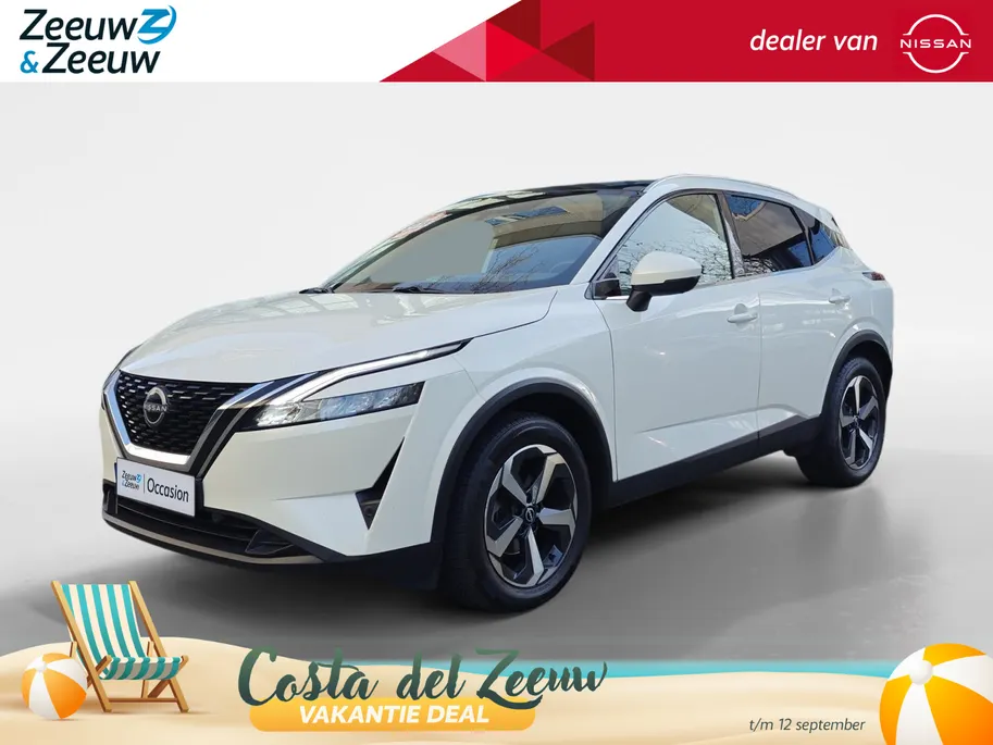 Nissan QASHQAI 1.3 MHEV Tekna |AIRCO | 360 CAMERA | PARKEERSENSOREN VOOR EN ACHTER | PANORAMADAK | CRUISE CONTROL | APPLE CARPLAY/ANDROID AUTO | ZEER MOOIE AUTO