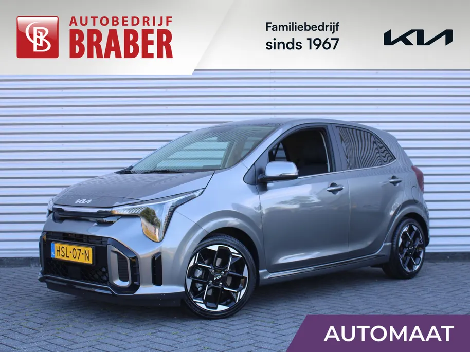 Kia Picanto 1.0 DPI GT-Line | Stuur-/stoelverwarming | Schuifdak | Camera | Dodehoek detectie | Telefoonlader | Clima | Navi | 16' LM | LED | Cruise |