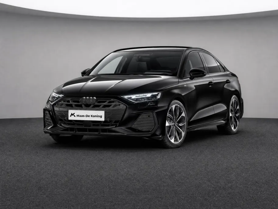 Audi A3 Limousine 35 TFSI S edition 150 PK · Tech plus · Glazen panoramadak · 19' inch Audi sport velgen 5-dubbelspaak-edge anthracietzwart glansgedraaid