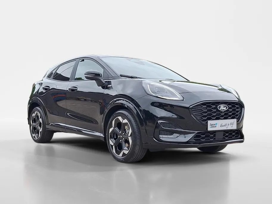 Ford Puma 1.0 EcoBoost Hybrid ST-Line X | 5.000,- Ready Set Ford Bonus | Gratis automaat t.w.v. 1.500,-! | Winterpack | 18' Lichtmetaal | Camera | Apple Carplay&Android Auto | Led verlichting | Halfleer | Parkeersensoren | Navigatie | B&O Audio | Nieuw te bestellen