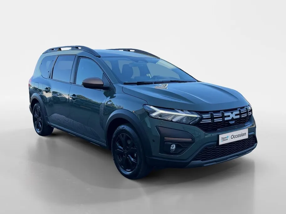 Dacia Jogger 140PK Hybrid Extreme 7p. Automaat | 7 Zitplaatsen | Camera | Parkeersensoren | Apple CarPlay/Android Auto | Digital Cockpit | Cruise Control | Lichtmetalen Velgen | Licht & Regen Sensor | Full LED |