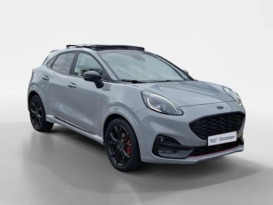 Ford Puma 1.0 EcoBoost Hybrid ST-Line X automaat | Dealeronderhouden | Stoel- stuur en voorruitverwarming | Afneembare trekhaak | 18inch zwarte velgen | Maxton