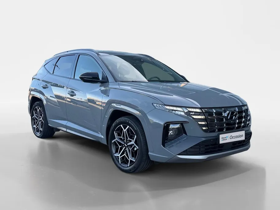 Hyundai Tucson 1.6 T-GDI PHEV N Line 4WD 265PK | 66km WLTP elektrisch | Navigatie | Apple Carplay & Android Auto | Adaptive cruise control | Parkeersensoren rondom | 360 camera | Stoelverwarming & koeling voor |