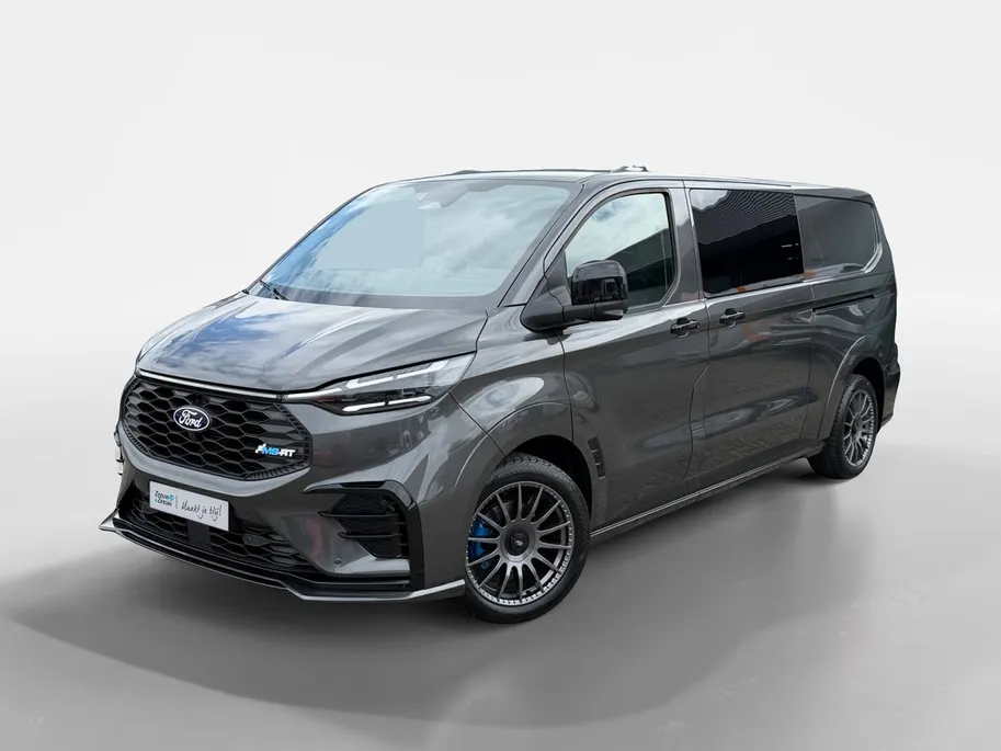 Ford E-Transit Custom 340 L2H1 MS-RT 71 kWh Dubbel Cabine | Nieuw te bestellen | Prijs excl. BTW / Incl. kosten Rijklaarmaken | 278km WLTP Rijbereik | Trekhaak | Adaptieve koplampen | Adaptieve Cruise Control | BLIS | 360 Graden Camera | Dubbele Zijschuifdeuren
