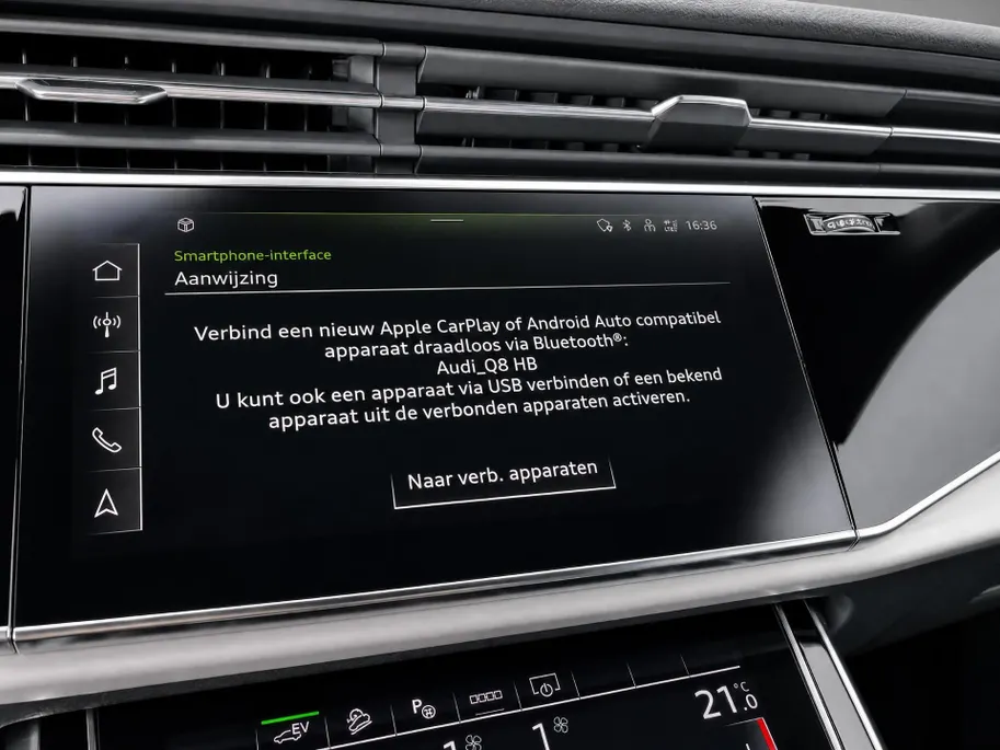 Audi Q8 55 TFSIe 280kW/381PK quattro Pro Line S · Panoramadak · Leder · 360°Camera + Parkeersensoren · Trekhaak ·