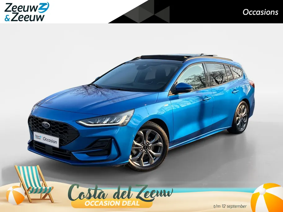 Ford Focus Wagon ST-Line 155PK Automaat | Panoramadak | Afn. Trekhaak | Adaptieve Cruise Control | Winter Pack | BLIS | B&O | Privacy Glass