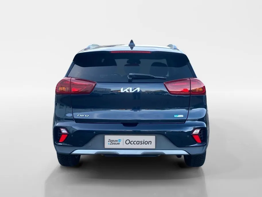 Kia Niro 1.6 GDi PHEV DynamicPlusLine | Climate control | Leder | Stoel,- en stuurverwarming | Keyless | Navigatie | Dodehoek detectie | 16 inch LM-velgen | Parkeercamera |