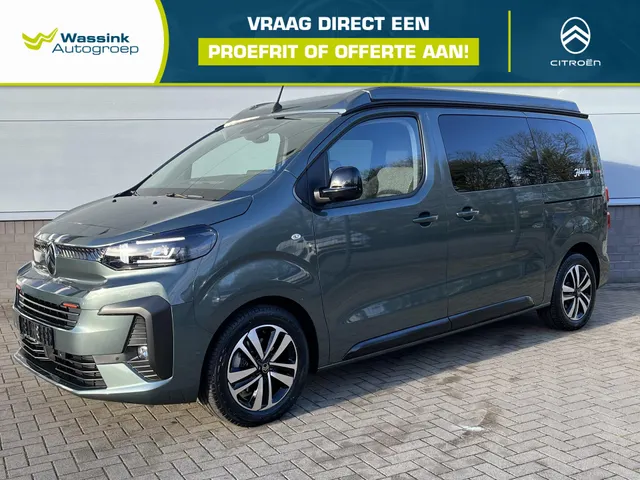 Citroën Jumpy Holidays Camper 2.0 BlueHDi 180 PK Automaat | Pakket Max | Trekhaak | Volwaardig Reservewiel
