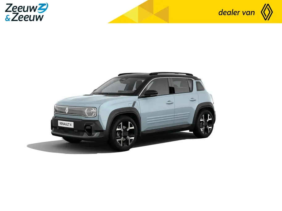 Renault 4 Techno comfort range | Profiteer nu van €1.800,- Zeeuw & Zeeuw voorraadkorting | NU met GRATIS 5 jaar fabrieksgarantie | 409KM Actieradius | 165km laden in slechts 15 minuten | Nu in de showroom |