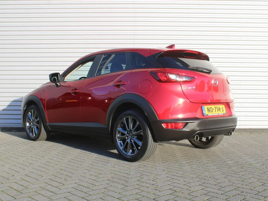 Mazda CX-3 2.0 SkyActiv-G 120 SkyLease+ | Stoelverwarming | Navi | Clima | Cruise | Parkeersensor achter | 18' LM | Dealeronderhouden | Gespecialiseerd in Mazda | Voorheen Mazda dealer |