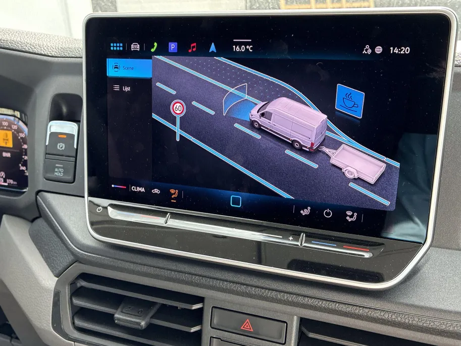 Volkswagen Bedrijfswagens Crafter Bedrijfswagens 35 Trendline 2.0 TDI 140pk L3H3 · 18' LM velgen · Trekhaak · Sidebars · Achterdeurspoiler · Voorspoiler · Camera · Apple/Android Car Play · Navigatie