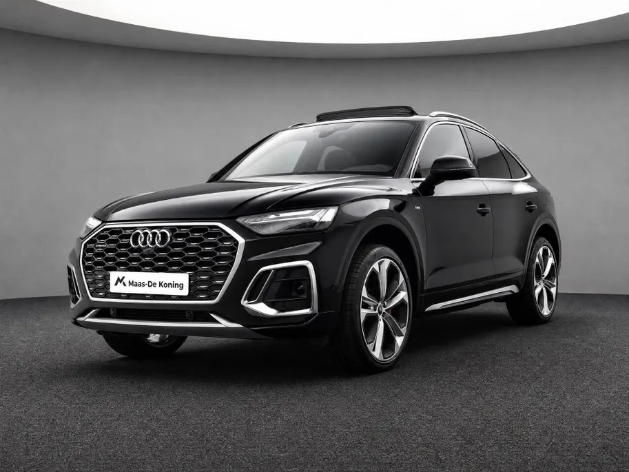 Audi Q5 Sportback 50 TFSIe 299pk S-tronic S edition · Camera · Panoramadak · Apple/Android Car Play · Navigatie · Elek. Achterklep · Stoelverwarming ·