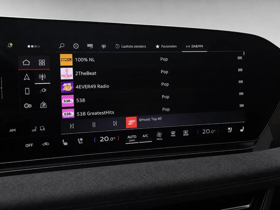 Audi A6 e-tron S edition e-tron 100kWh 367 PK · Tech pro · Panorama-glasdak · Sportstoel plus leder zwart · Stoelmassage + ventilatie