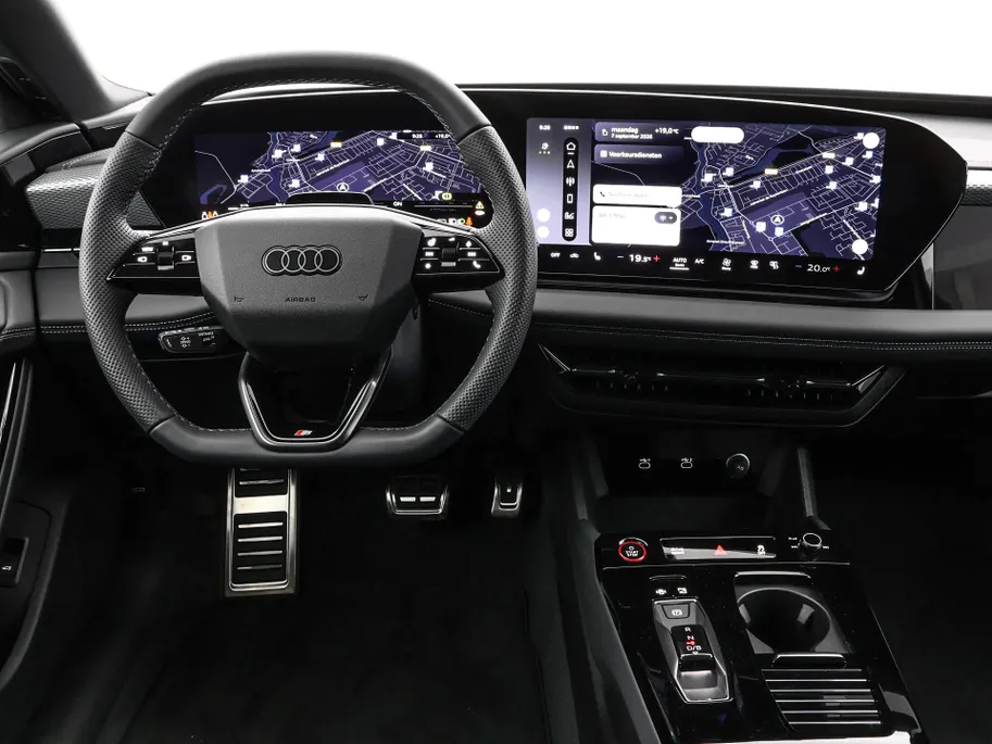Audi A6 e-tron S edition 83 kWh 286 PK · Trekhaak elek. wegklapbaar · Zwarte lederen sportstoelen · Optiekpakket zwart