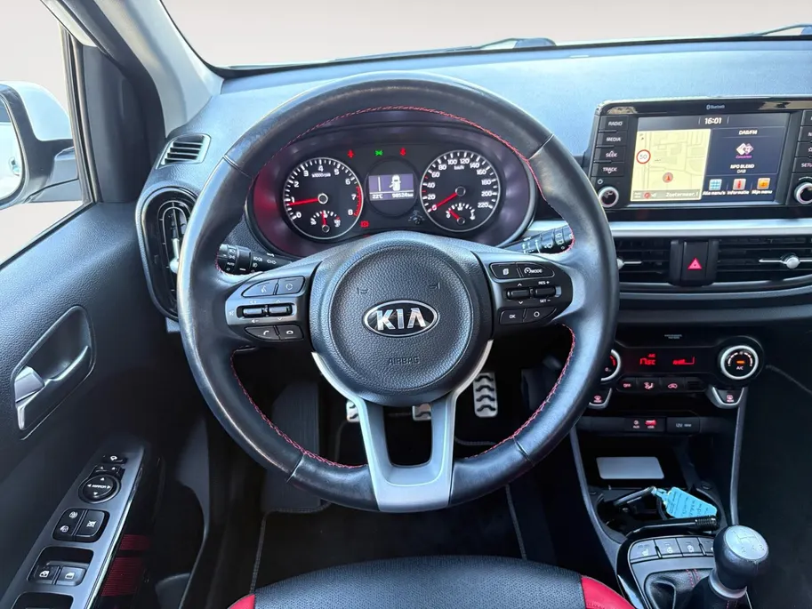 Kia Picanto 1.2 CVVT GT-Line | 84 PK! | Camera | Keyless |Leder | Stoel + Stuurverwarming | Apple Carplay | Android Auto | Lichtmetalen Velgen |