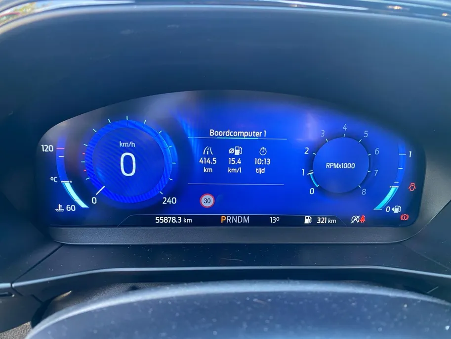 Ford Focus 1.0 EcoBoost Hybrid ST Line Vignale automaat 155PK | NL-Auto | Dealer onderhouden | Driver assistancepack | Winterpack | Panoramadak | 18' Lichtmetaal | Adaptive cruisecontrol | Dodehoekdetectie | Leer bekleed |