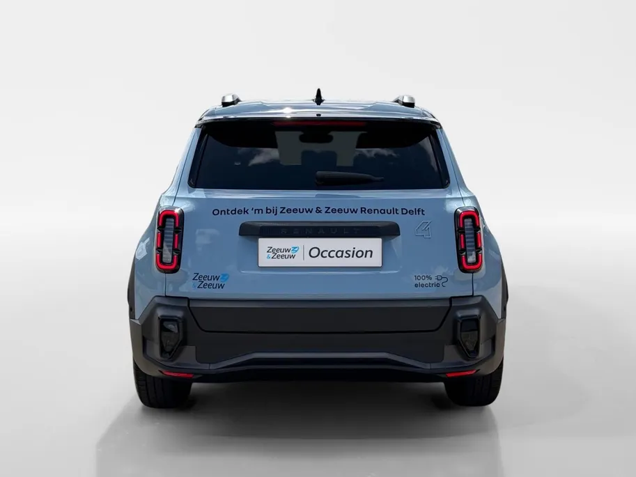 Renault 4 Comfort Range Iconic 52 kWh Automaat | DEMO | Zwarte Motorkap | Camera | Elektrische Achterklep | Apple CarPlay/Android Auto | Climate Control | Adaptive Cruise Control | Digital Cockpit | Armsteun | Lichtmetalen Velgen |