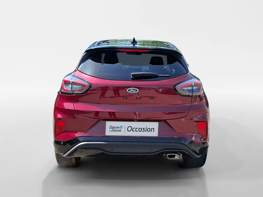 Ford Puma 1.0 EcoBoost Hybrid Vivid Ruby Edition ST - LINE X| Dealeronderhouden | Stoel- stuur en voorruitverwarming | Adaptieve cruise control | BLISS | Grote achterspoiler