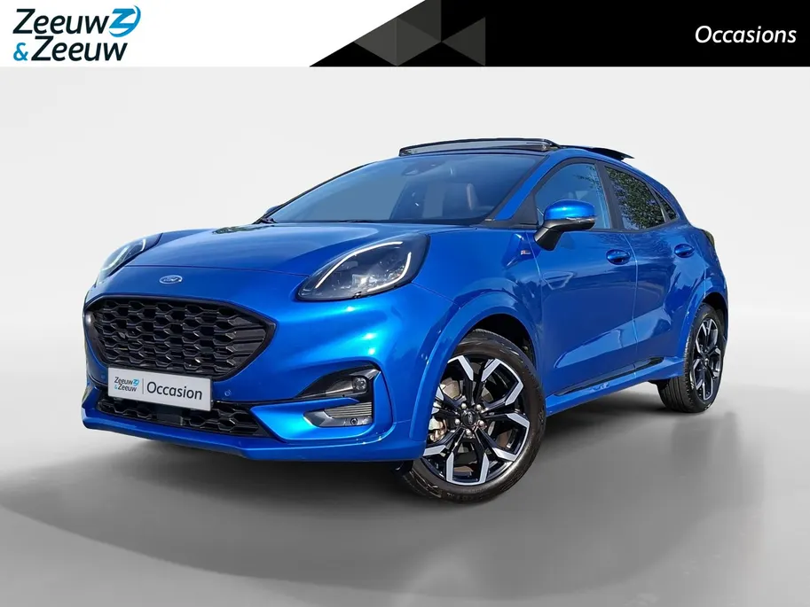 Ford Puma 1.0 EcoBoost Hybrid ST-Line X | NL-Auto | 1e Eigenaar | Panoramadak | Winterpack | Driver assistancepack | Afn. Trekhaak |  B&O Audio | Adaptive Cruisecontrol | Dodehoekdetectie | Climate Control | 18' Lichtmetaal | Dealer onderhouden! |