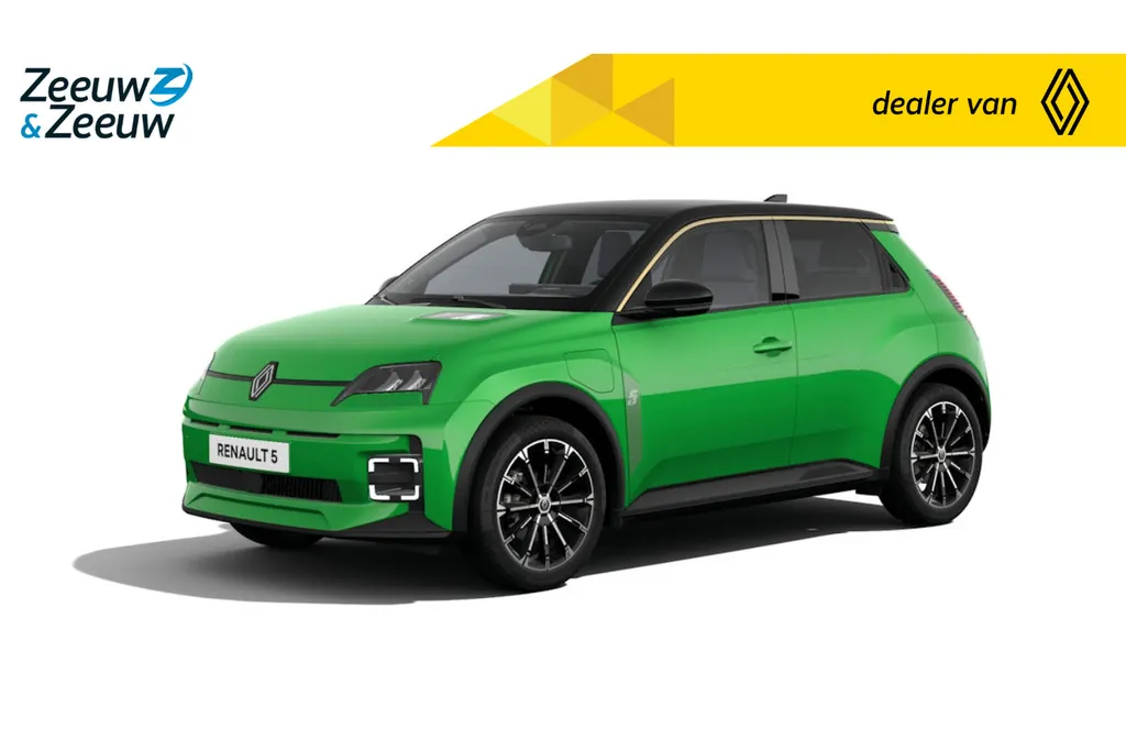 Renault 5 Comfort Range Techno 150 pk | Nu uit voorraad leverbaar met € 3.360,- Zeeuw en Zeeuw Voorraadkorting | Pack Winter | Harman Kardon Audio | Chrono velgen | Verschillende kleuren beschikbaar | Vraag naar de voorraad | Financier uw R5 tegen slechts 4,9% rent