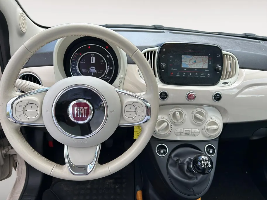Fiat 500 0.9 TwinAir Turbo Collezione Navi, Airco, Panoramadak, Telefoonkoppeling, Parkeersensoren etc.! Nu rijklaarprijs inclusief 12 maanden garantie!!