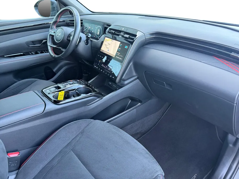 Hyundai Tucson 1.6 T-GDI PHEV N Line 4WD 265PK | 66km WLTP elektrisch | Navigatie | Apple Carplay & Android Auto | Adaptive cruise control | Parkeersensoren rondom | 360 camera | Stoelverwarming & koeling voor |