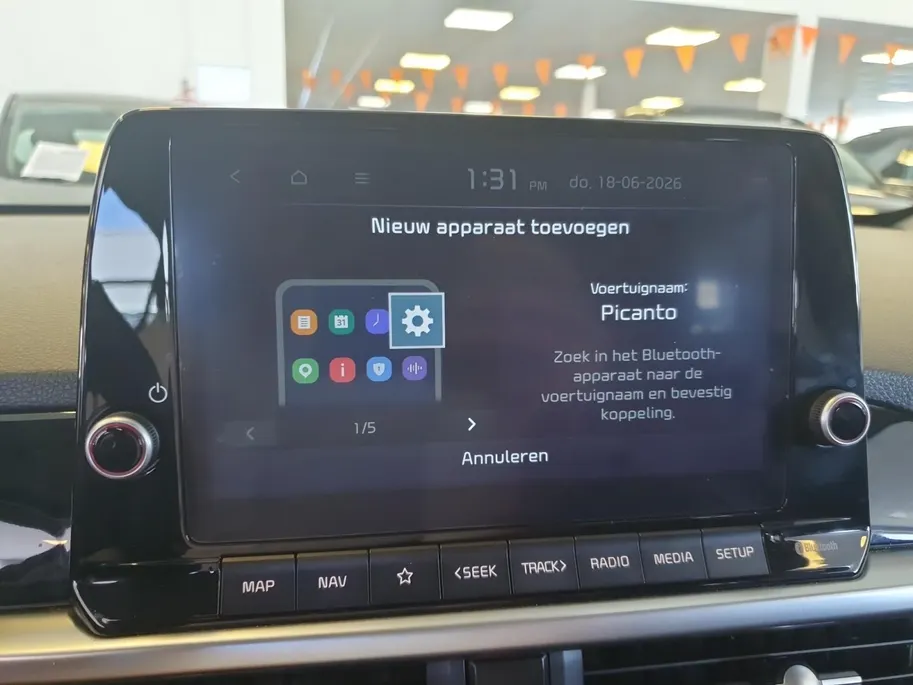 Kia Picanto 1.0 DPI ExecutiveLine | Stoel en stuurverwarming | Navigatie | Camera | Keyless met startknop | Climate control | Cruise control | Getinte ramen achter |