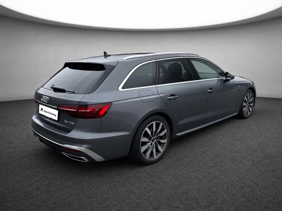 Audi A4 Avant 35 TFSI 150pk S edition · Apple/Android Car Play · Camera · Afgevlakt sportstuur · Virtual Cockpit · Garantie t/m 23-12-2026 of 100.000km