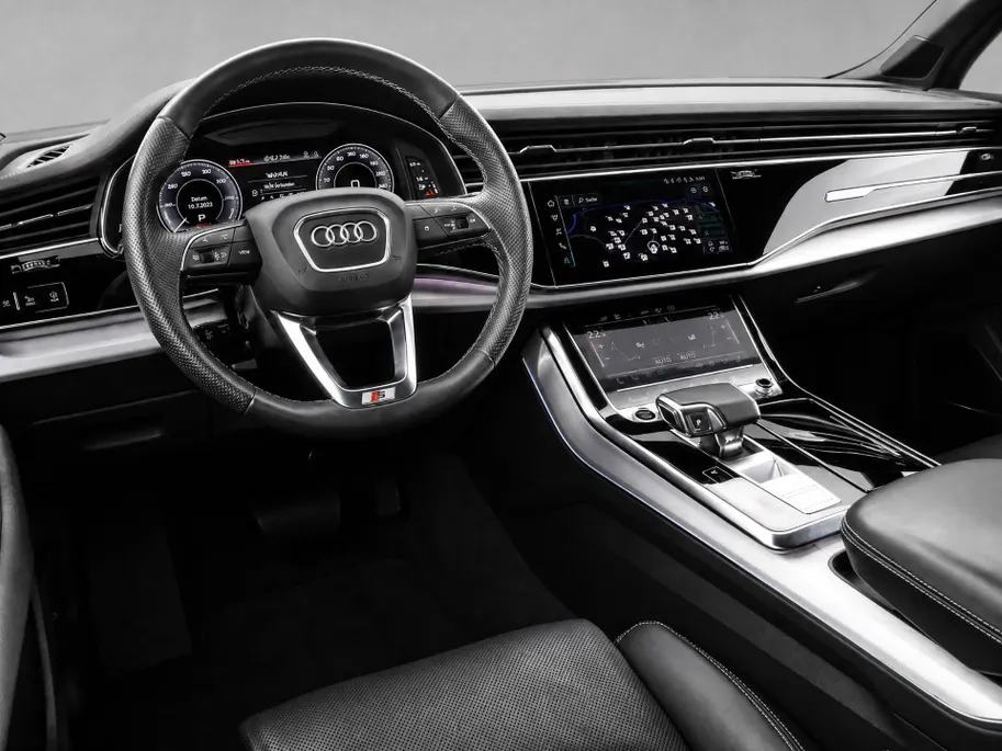 Audi Q7 60 TFSIe 462pk S-tronic Quattro Pro Line S Comp. · 360 Camera · Leder Valcona · Inklap. Trekhaak · B&O Sound · Keyless · Elek. Stoelen + Geheugen Bestuurder ·